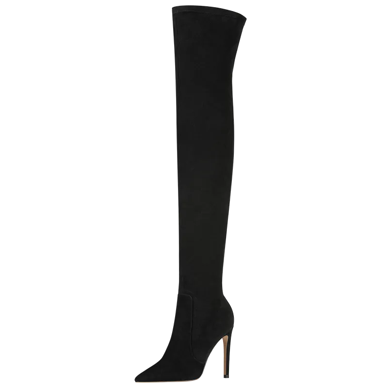 Fabfei Fall/Winter Pointed-toe Thin Heel Sexy Slim Over-the-Knee thigh boots - Classic