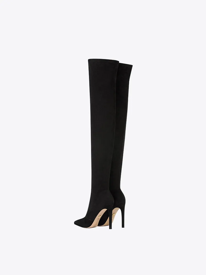 Fabfei Fall/Winter Pointed-toe Thin Heel Sexy Slim Over-the-Knee thigh boots - Classic