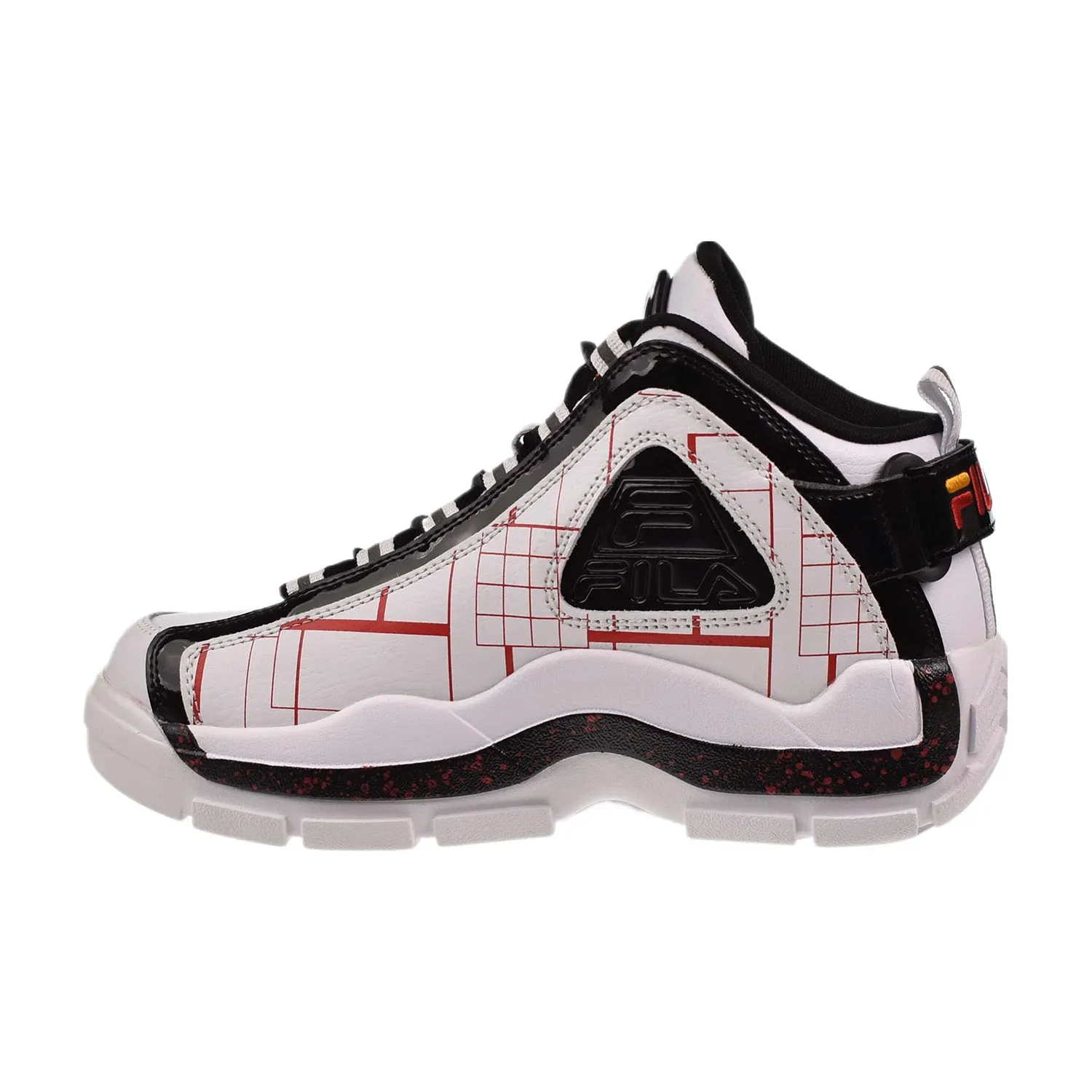 Fila Grant Hill 2 Men's Basketball Shoes White-Black-Gold Fusion