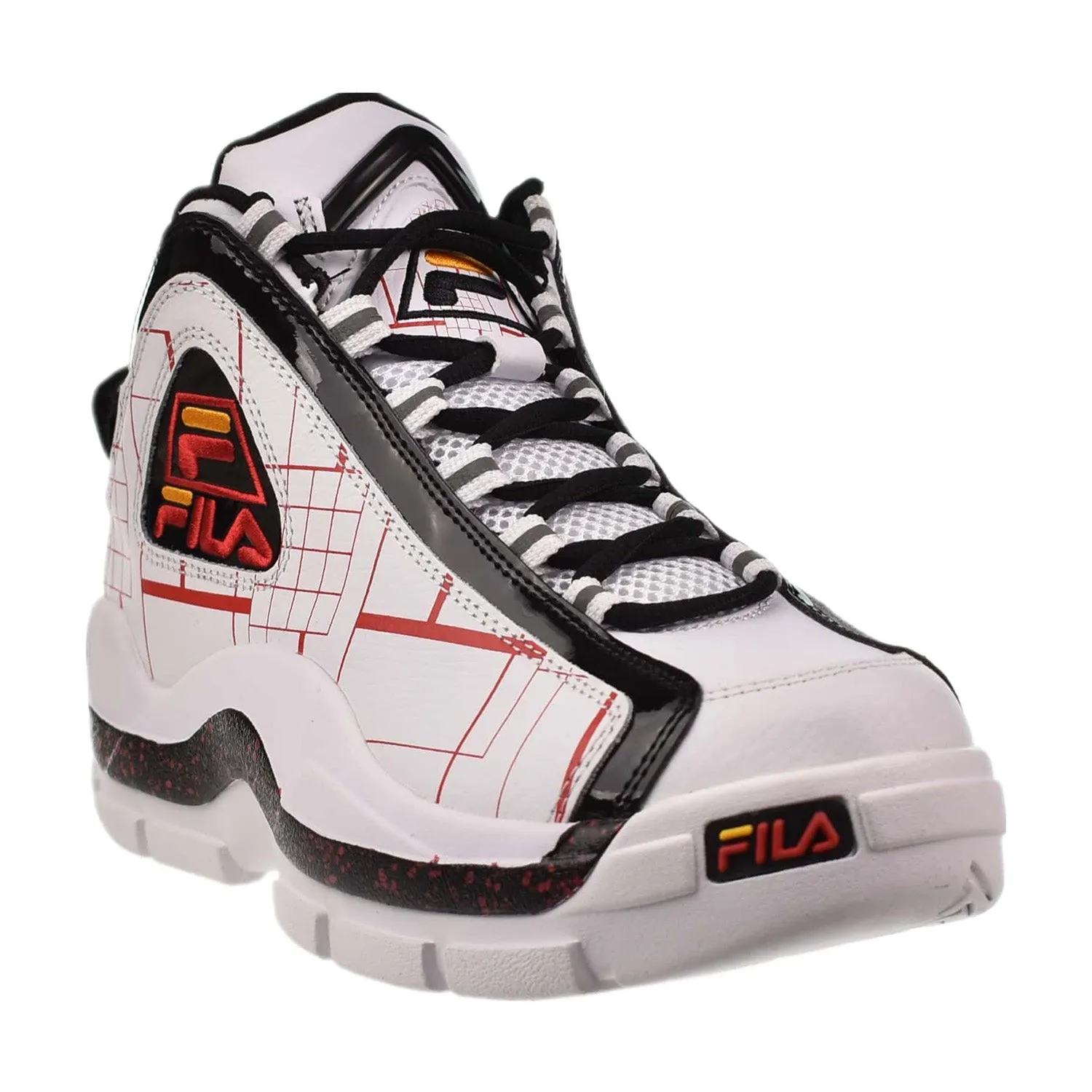 Fila Grant Hill 2 Men's Basketball Shoes White-Black-Gold Fusion