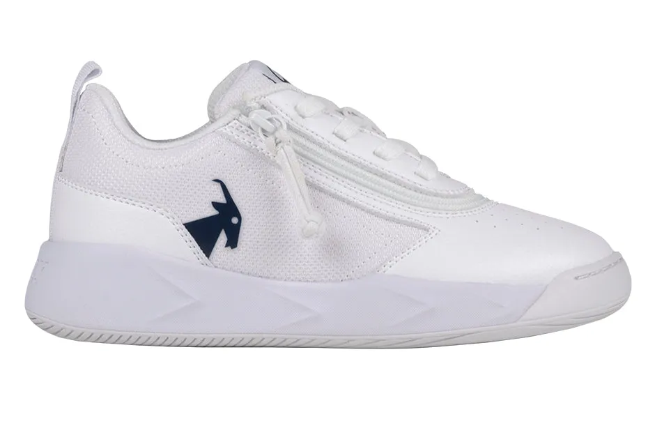 FINAL SALE - White/Navy BILLY Sport Court Athletic Sneakers