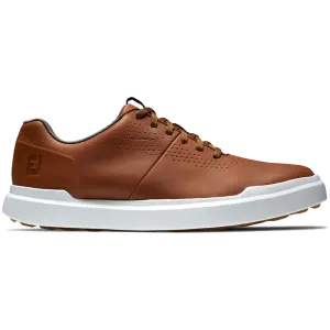 FootJoy Contour Casual Spikeless Waterproof Shoes - Tan