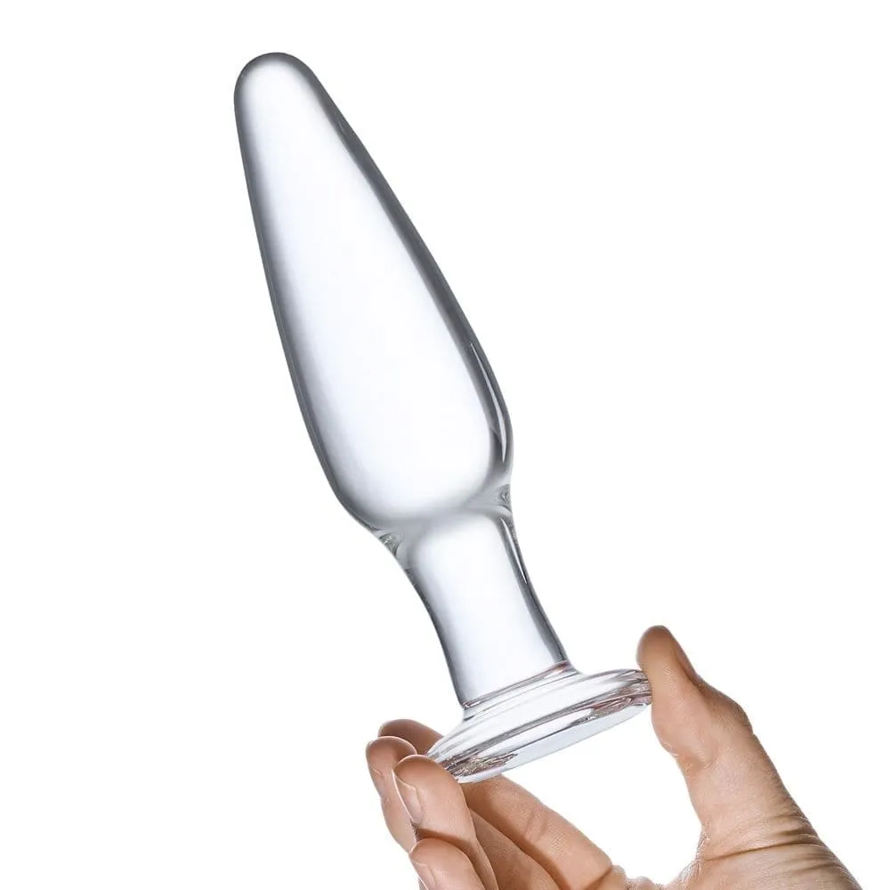 Glas Anal Training Butt Plug Set (4" - 4.75" - 5.25")