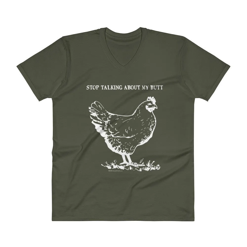 Guess What? Chicken Butt V-Neck T-Shirt