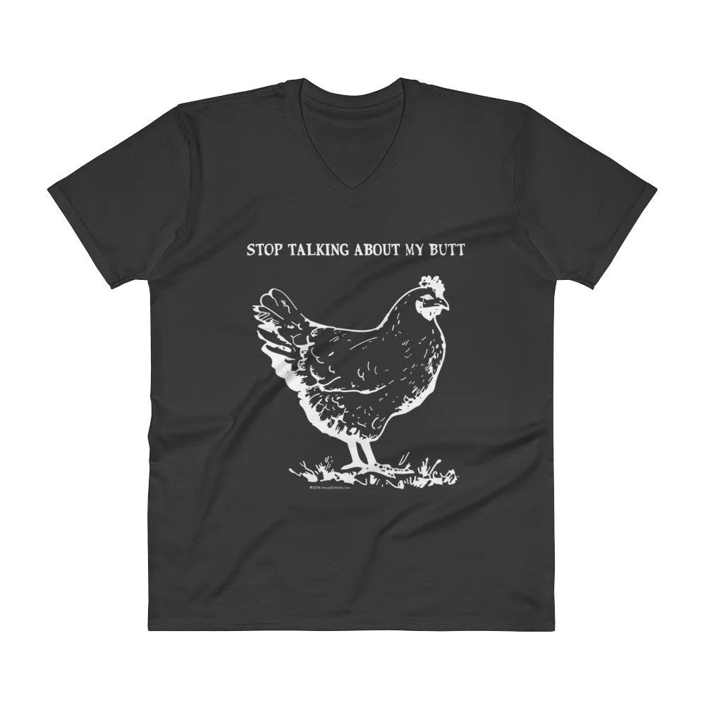 Guess What? Chicken Butt V-Neck T-Shirt