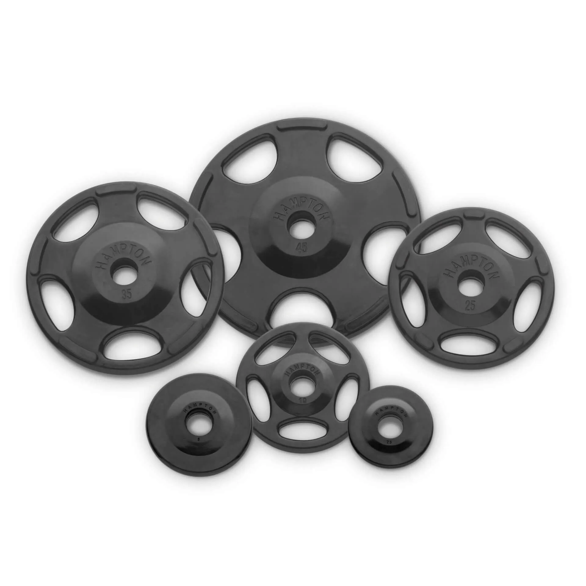 Hampton Olympic Grip Plate | VIRGIN RUBBER COATED | Pairs 5lbs