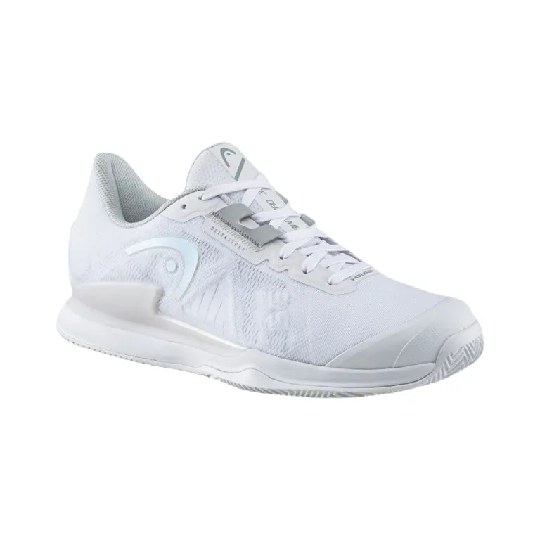 Head Sprint Pro 3.5 Clay Women Padel Shoes (White/Iridescent)