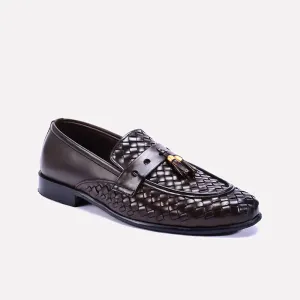 Hollis Brown Tassel Woven Formal Loafers Shoes 0111224