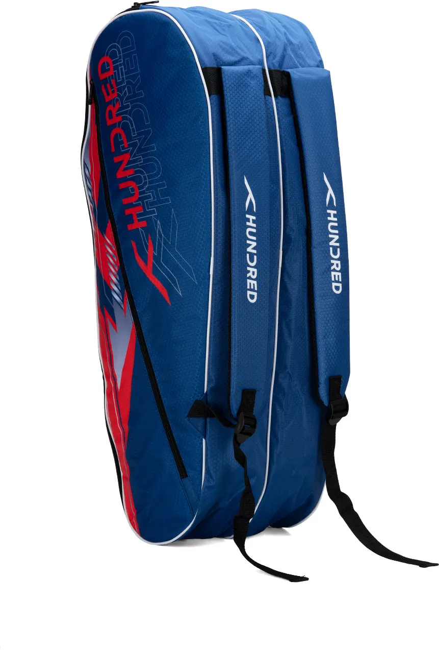 Hundred Court Vertex Badminton Kit Bag (Blue) (Size - M/30 L)