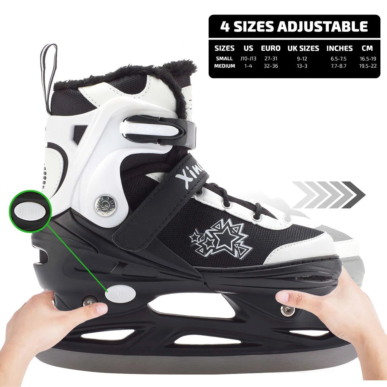 Ice Skates for Boys and Girls | Adjustable | Reinforced