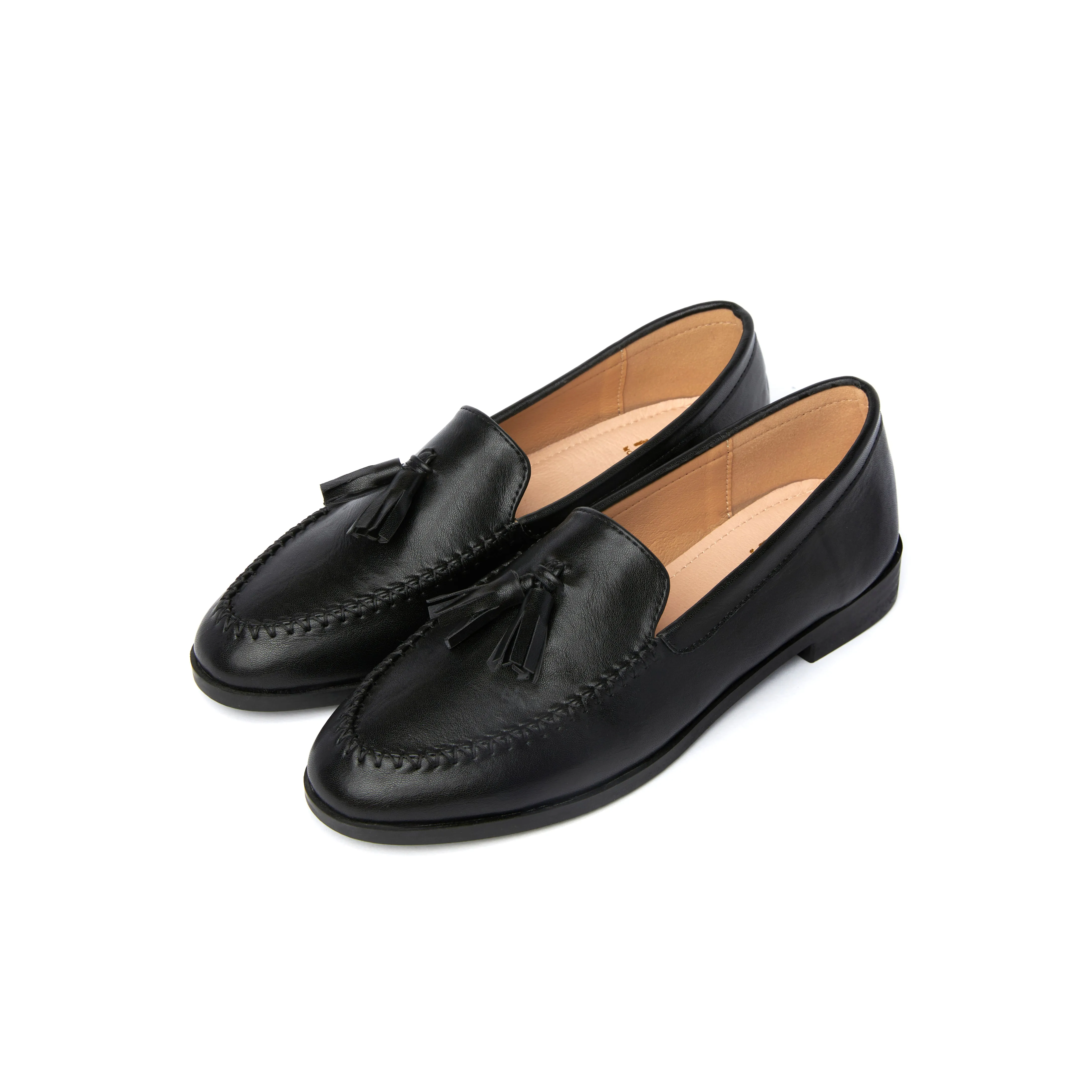 Kath Tassel Loafers - Black ( BLK )