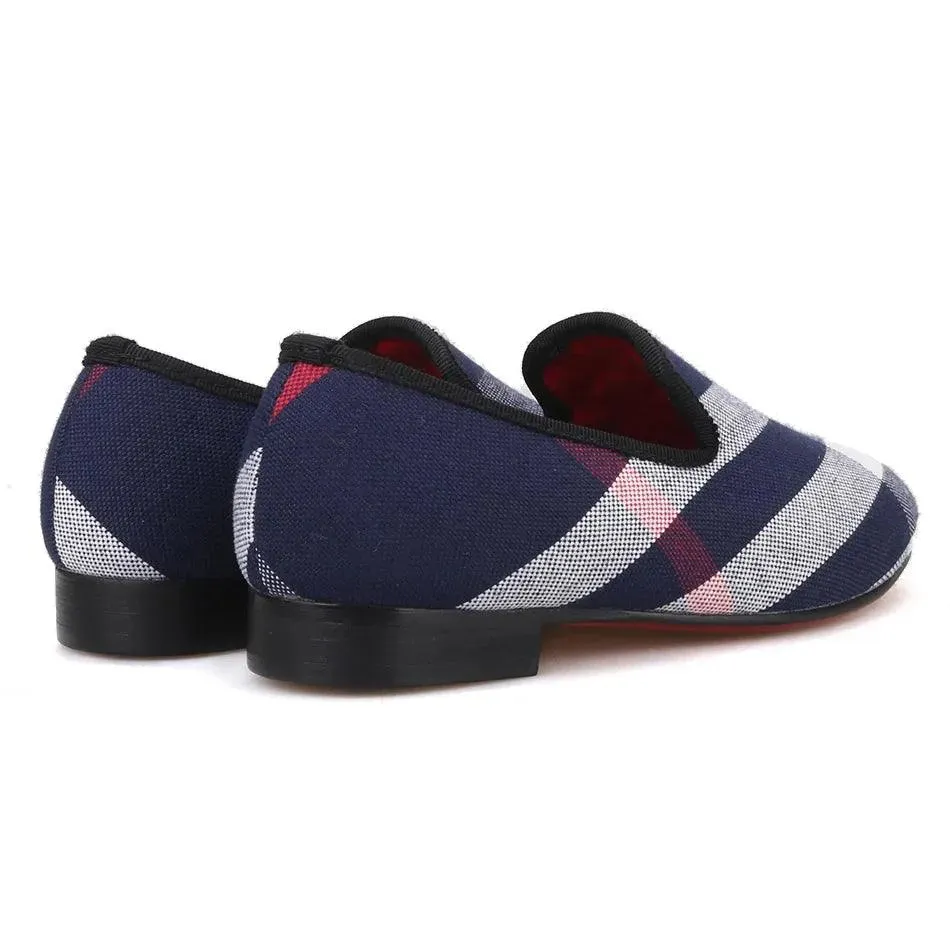 Kids Loafers Cherry Comfort: Matching Parent-Child Loafers - Red Cotton Insoles