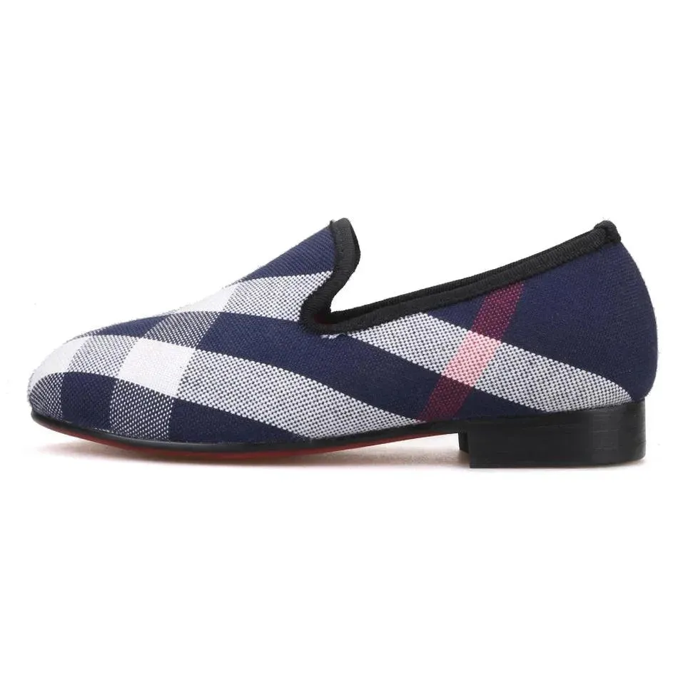 Kids Loafers Cherry Comfort: Matching Parent-Child Loafers - Red Cotton Insoles