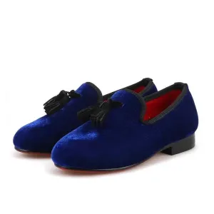 Kids Loafers Royal Blue Children's Tassel Loafer Shoes