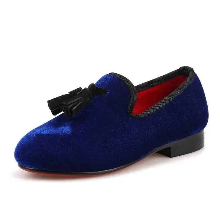 Kids Loafers Royal Blue Children's Tassel Loafer Shoes