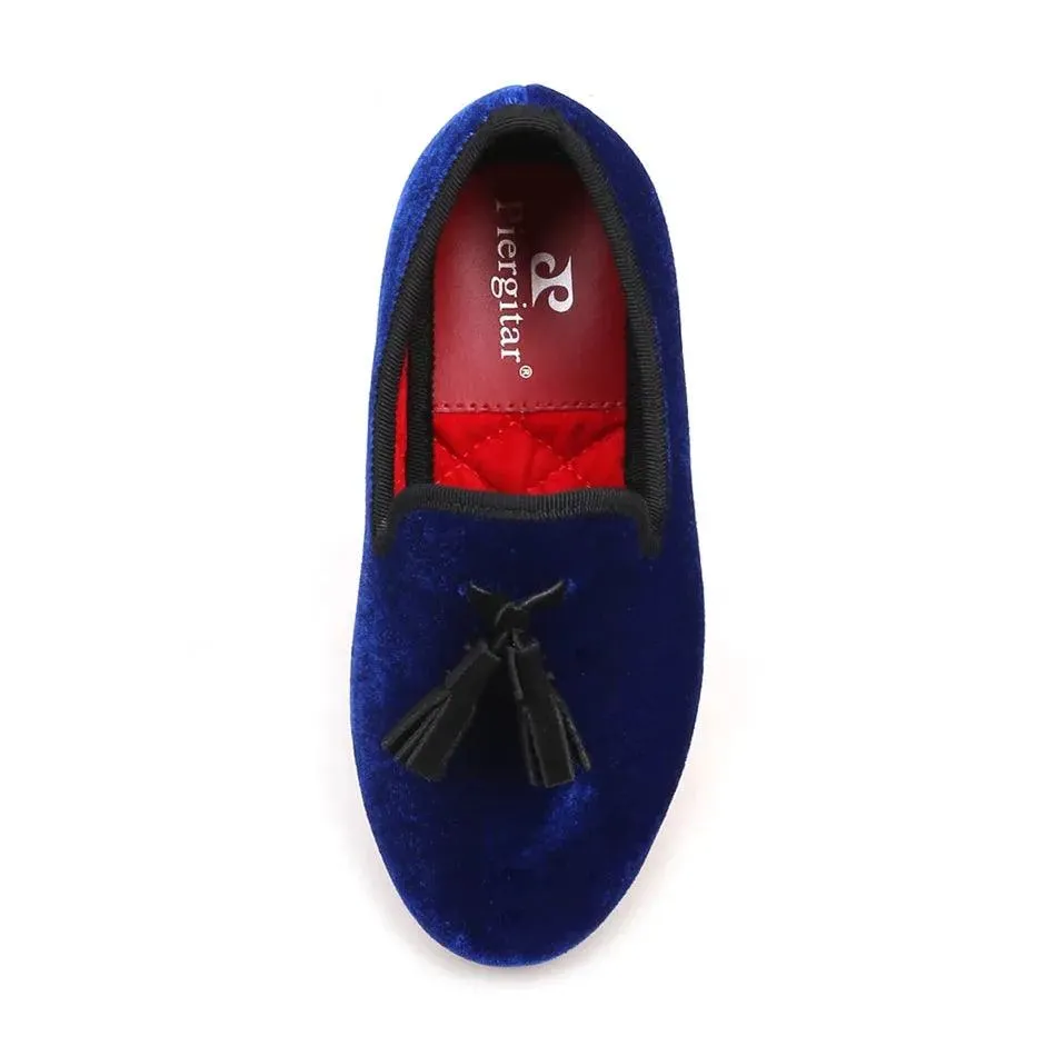 Kids Loafers Royal Blue Children's Tassel Loafer Shoes