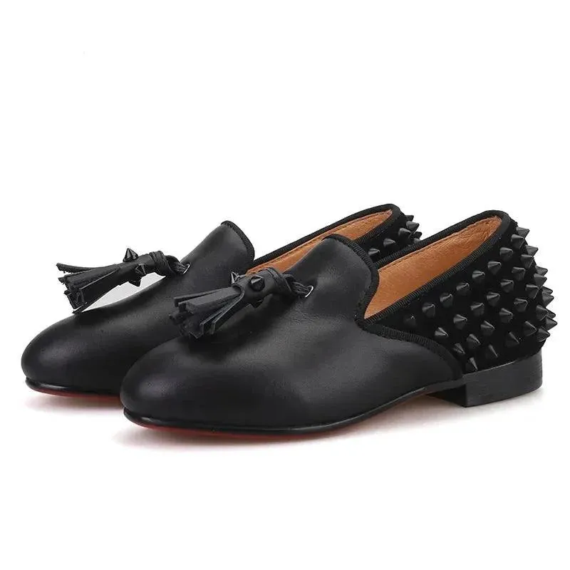 Kids Loafers Spike & Style: Kids' Loafer Shoes with Tassel Accents