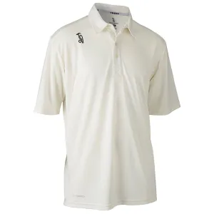 Kookaburra Pro Active Short Sleeve Shirt Cream - Senior