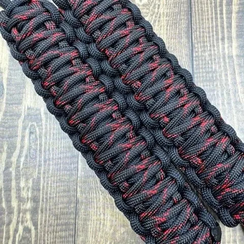 Krawlergrips Black Red X Paracord Grab Handle