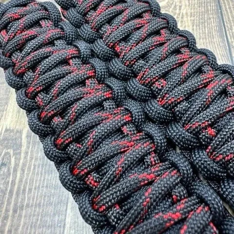 Krawlergrips Black Red X Paracord Grab Handle