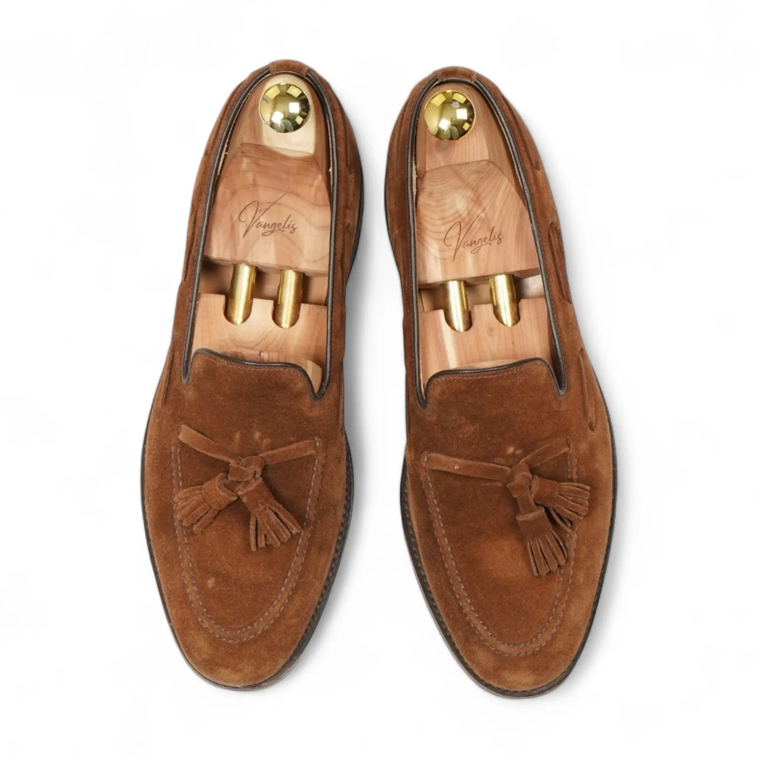 Loake - Brown Suede Lincoln Tassels Loafers UK 8,5