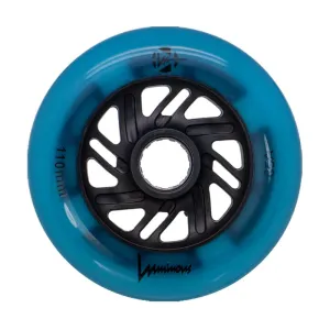 Luminous LED Inline Wheels 110mm/85a - Blue Glow - Sold by the Single Wheel