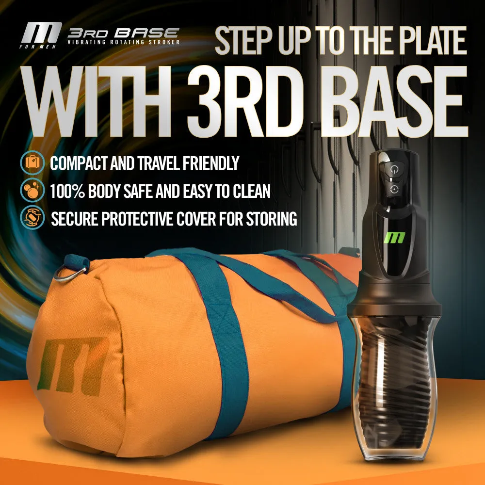 M For Men - 3rd Base -  Vibrating & Rotating Auto Stroker