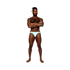 Male Power Easy Breezy Thong Sleeve Aqua L/XL