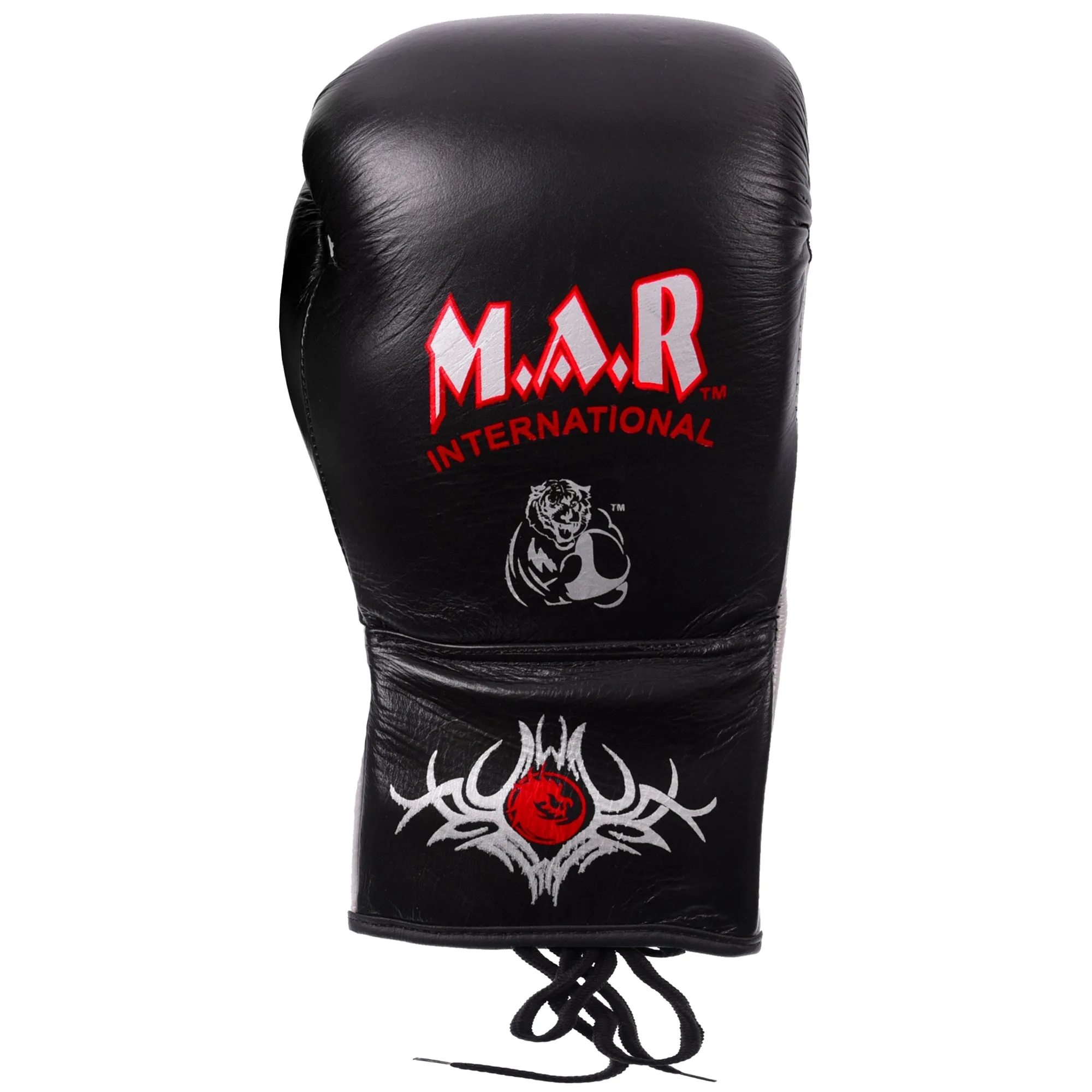 MAR-108A | Black Genuine Cowhide Leather Boxing Gloves/Kickboxing