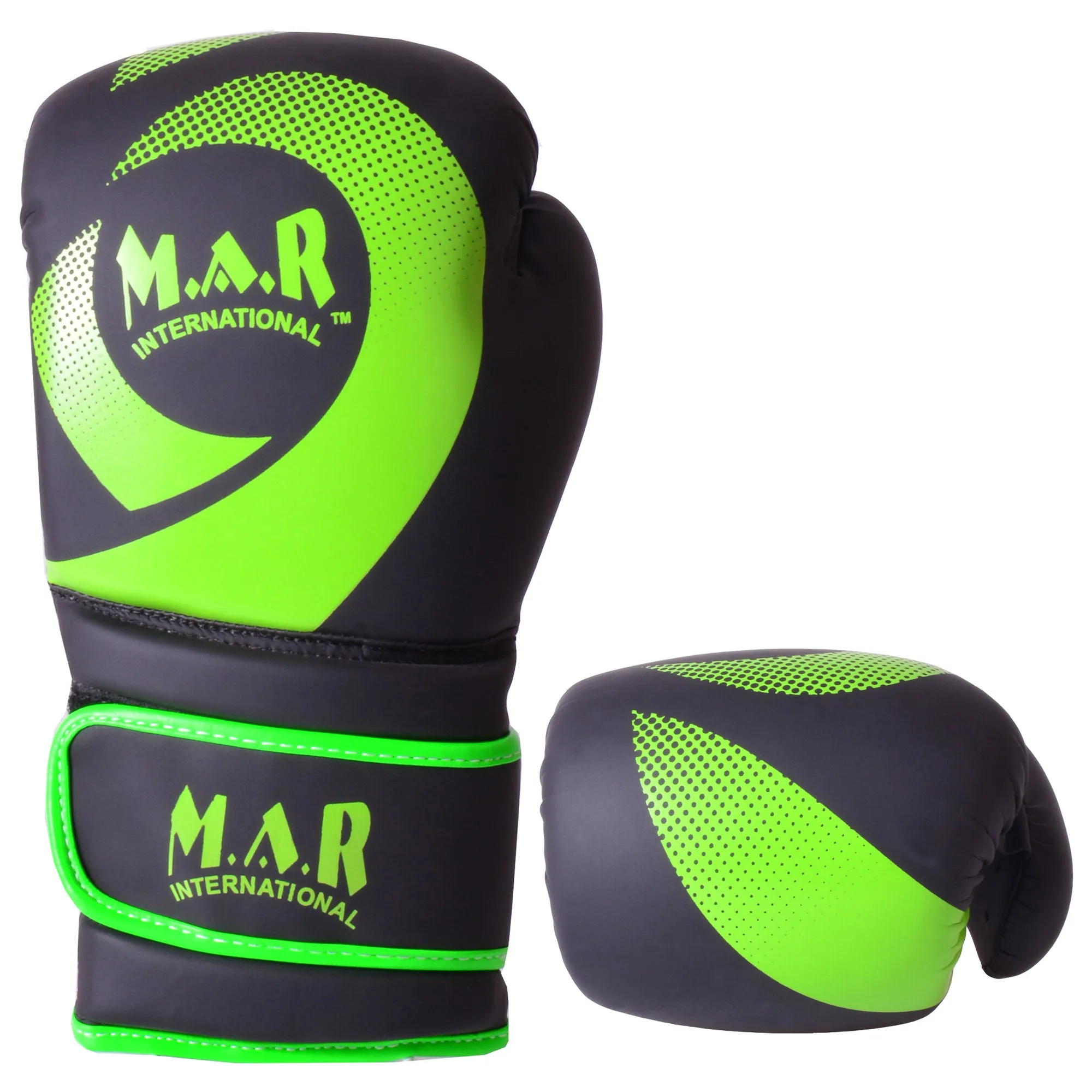 MAR-113E | Green Boxing & Kickboxing Competition Gloves