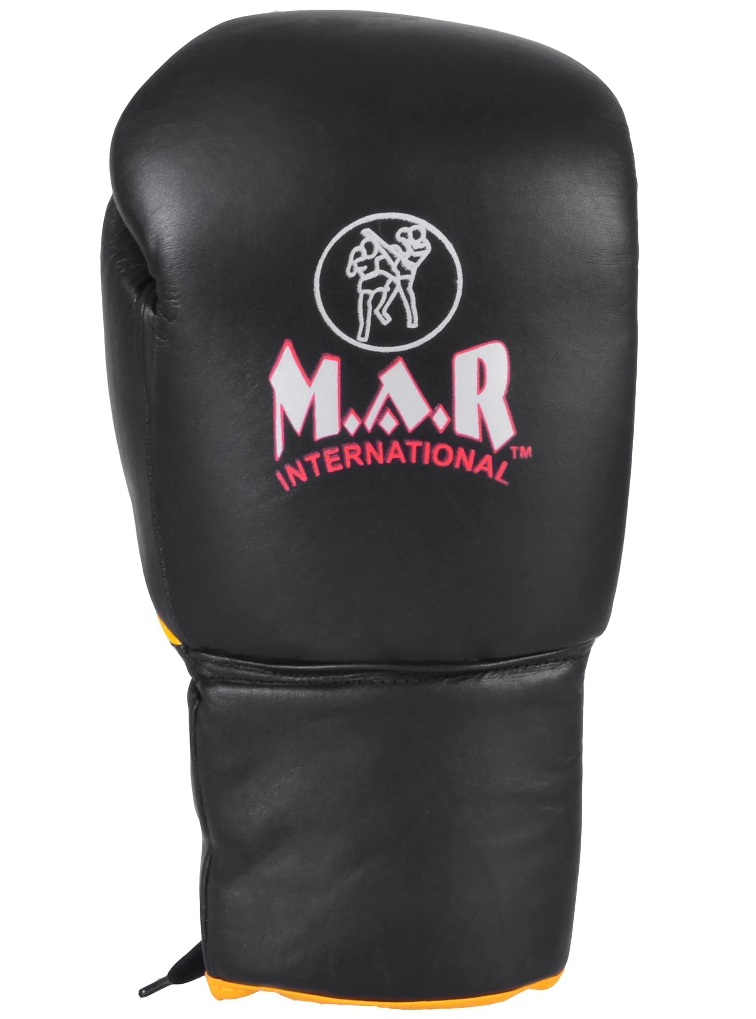 MAR-SP2 | Black Genuine Cowhide Leather Boxing Gloves