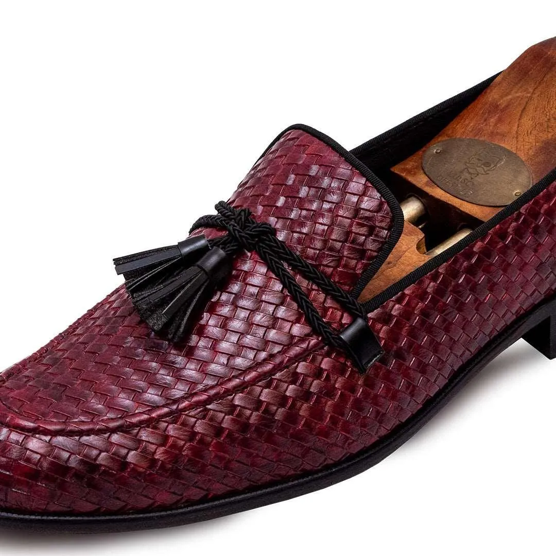 MARCUS CHERRY TASSEL SLIP-ON