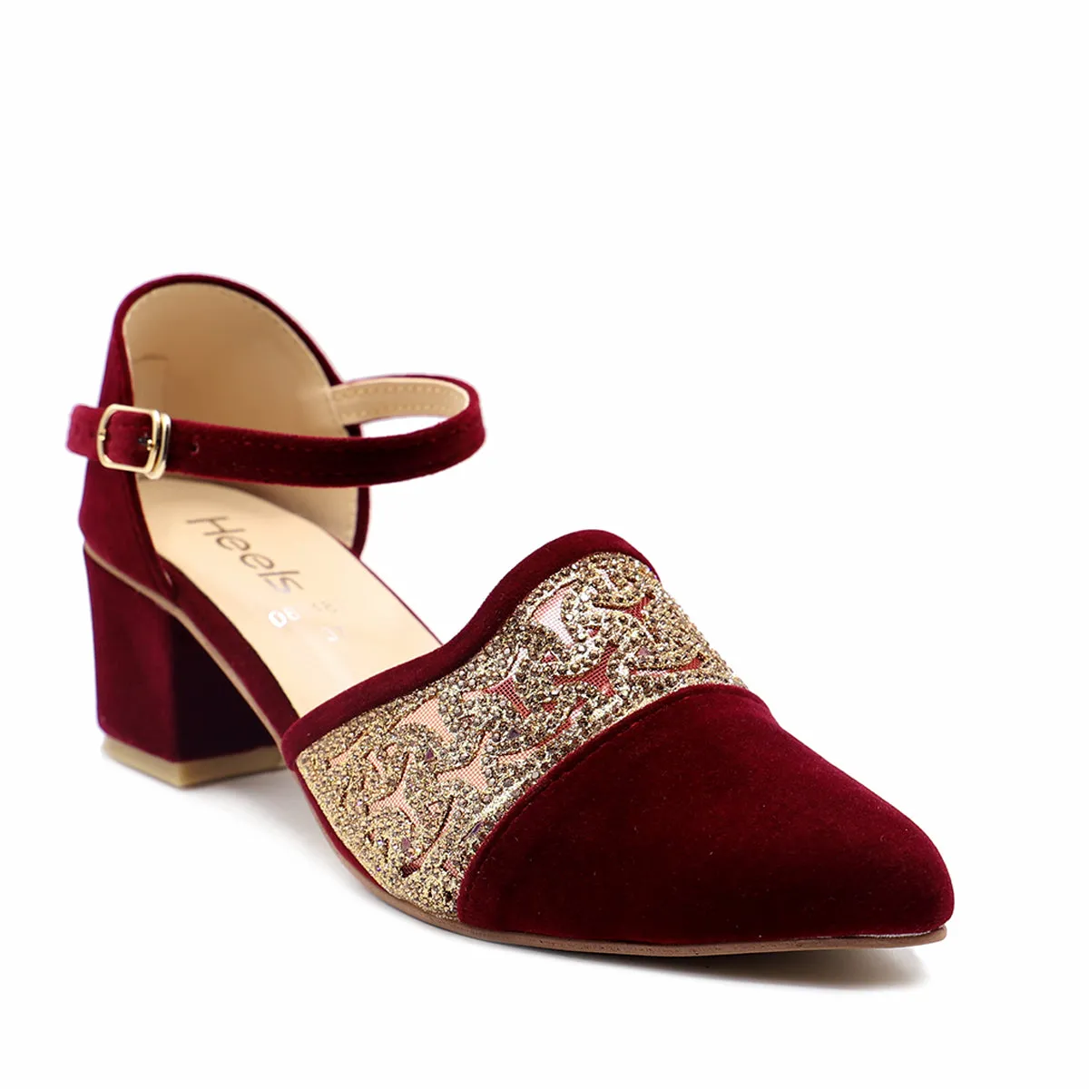 Maroon Fancy Sling Back 085482