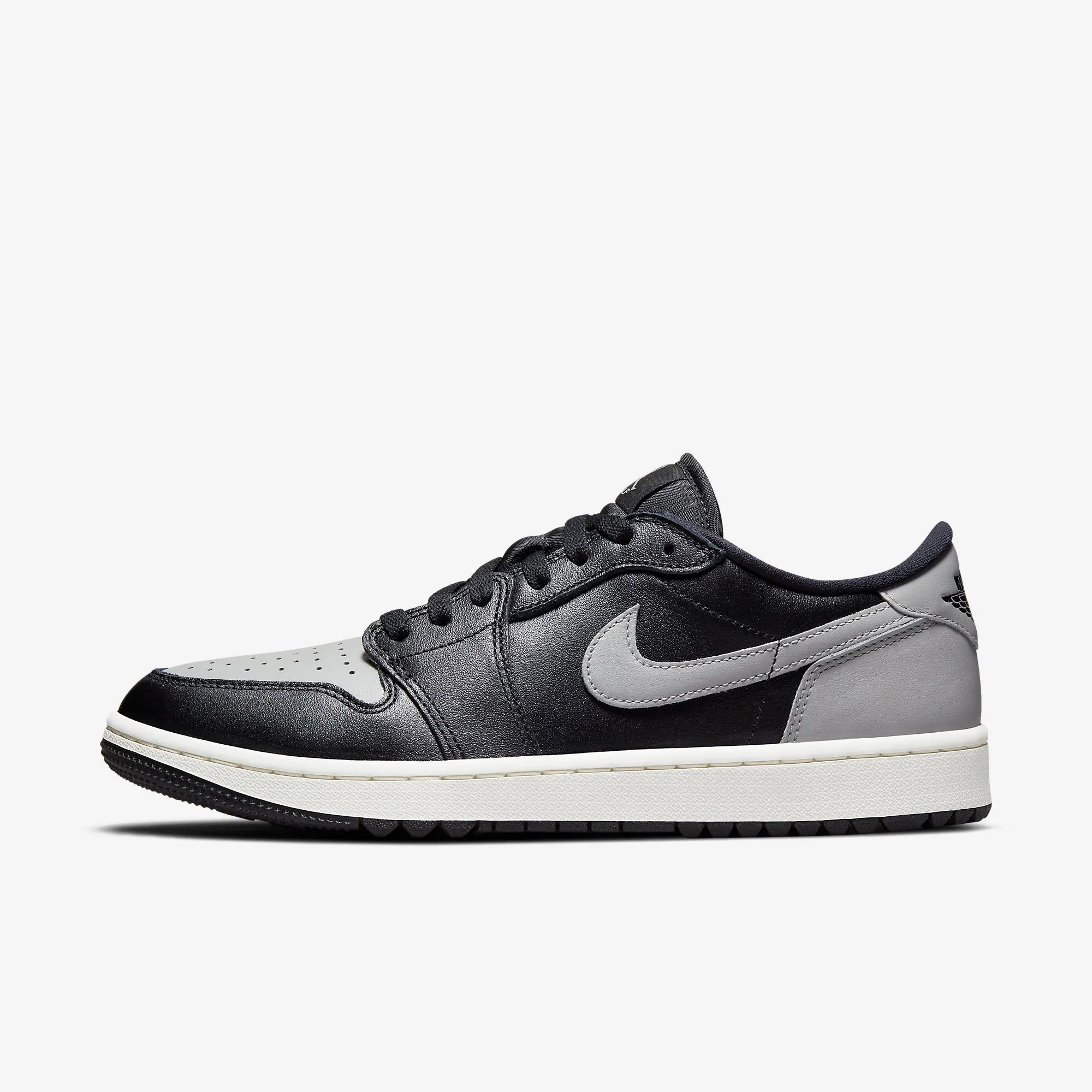 Men's Air Jordan 1 Low GOLF "Shadow" (Black/Medium Grey/Sail)(DD9315-001)