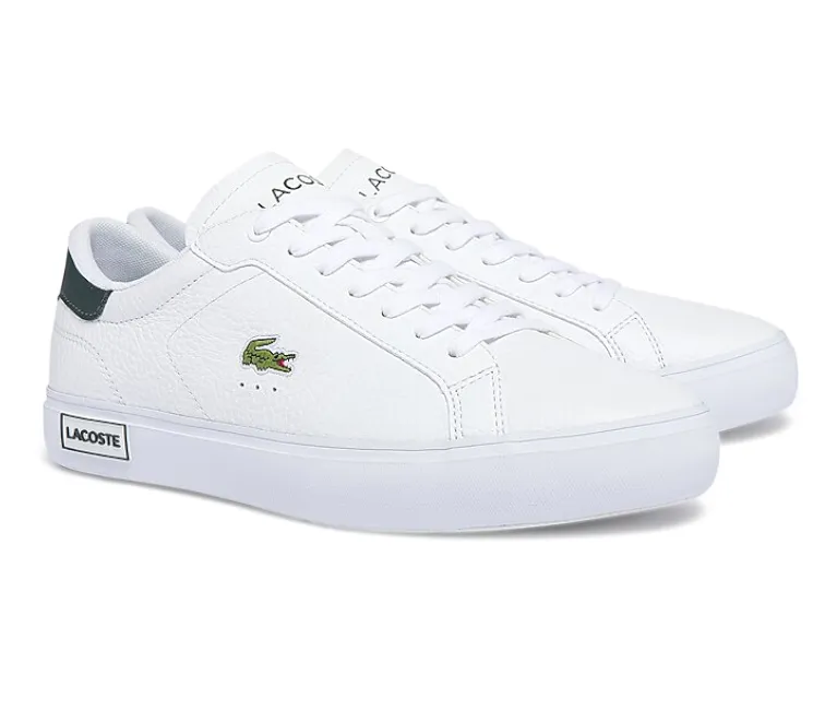 Men's Lacoste Powercourt 0721 2 SMA (White/Dark Green)