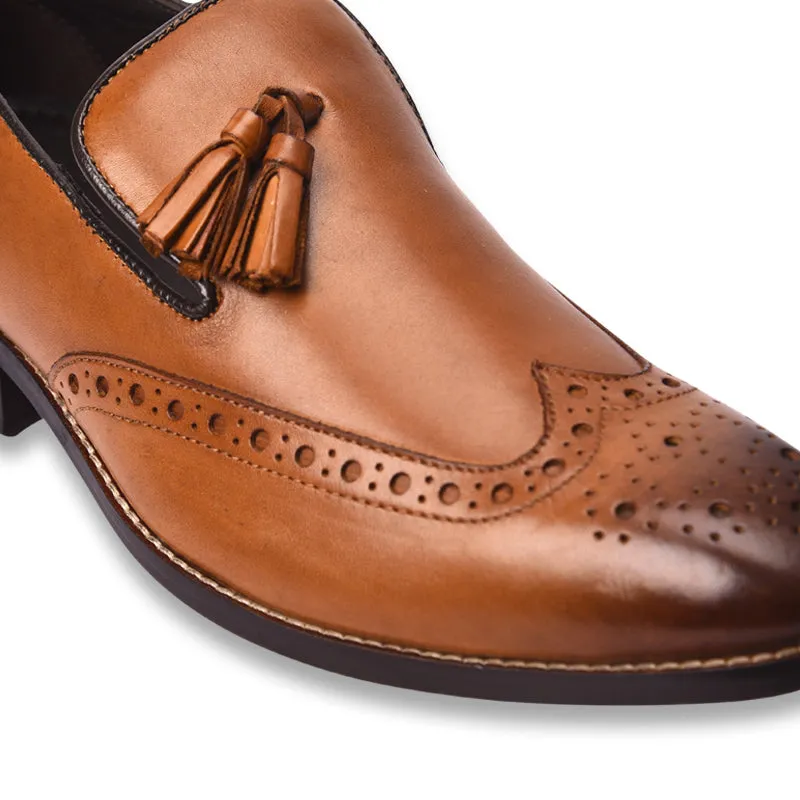 Men's leather slip-on formal loafers