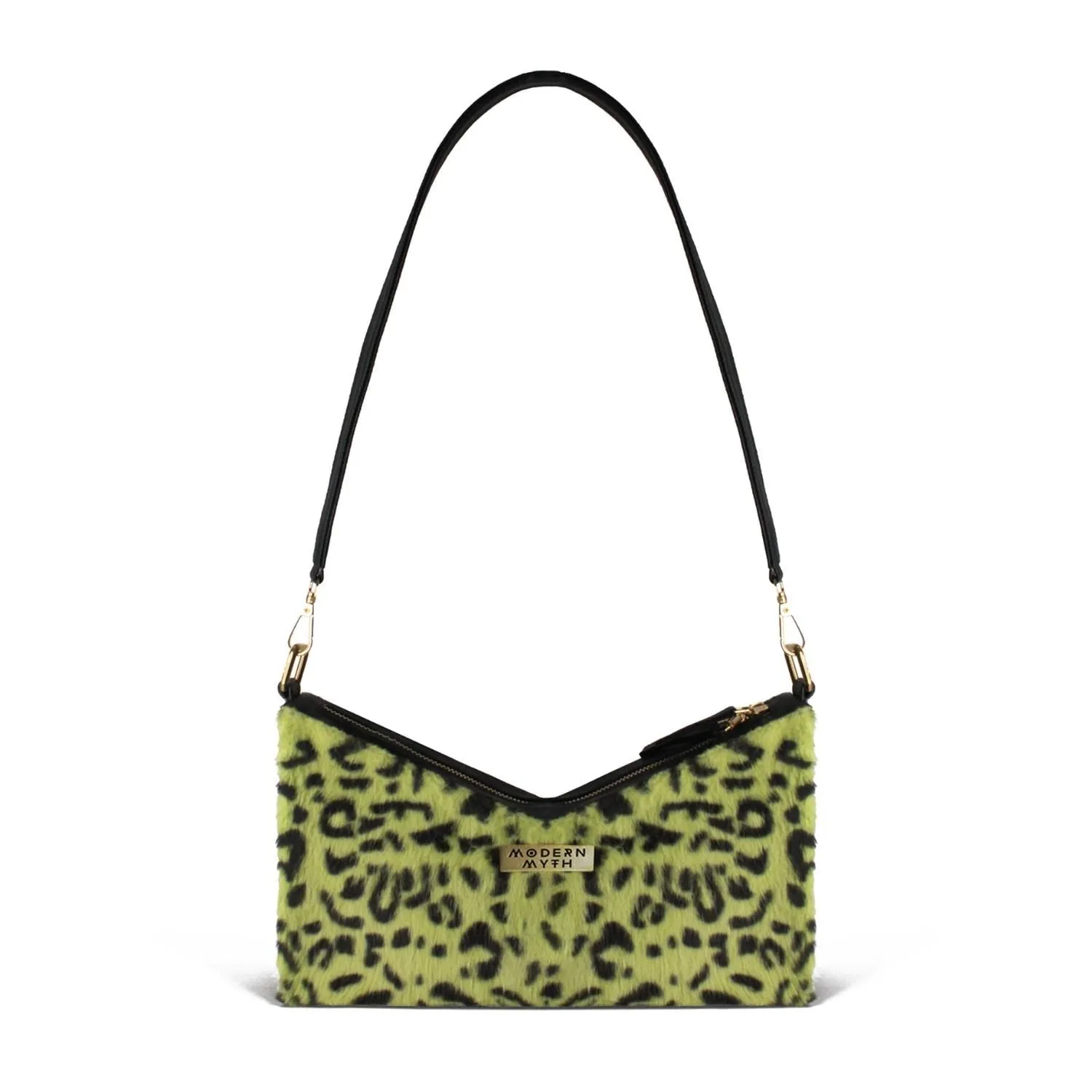 Modern Myth FURBABY Animal Print Faux Fur Box Shaped Shoulder Bag for Girls & Women