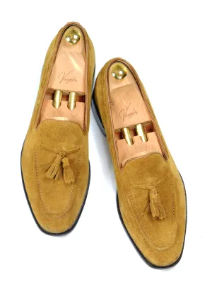 Myrqvist - Light Brown Suede Tassel Loafer UK 11 / EU 45