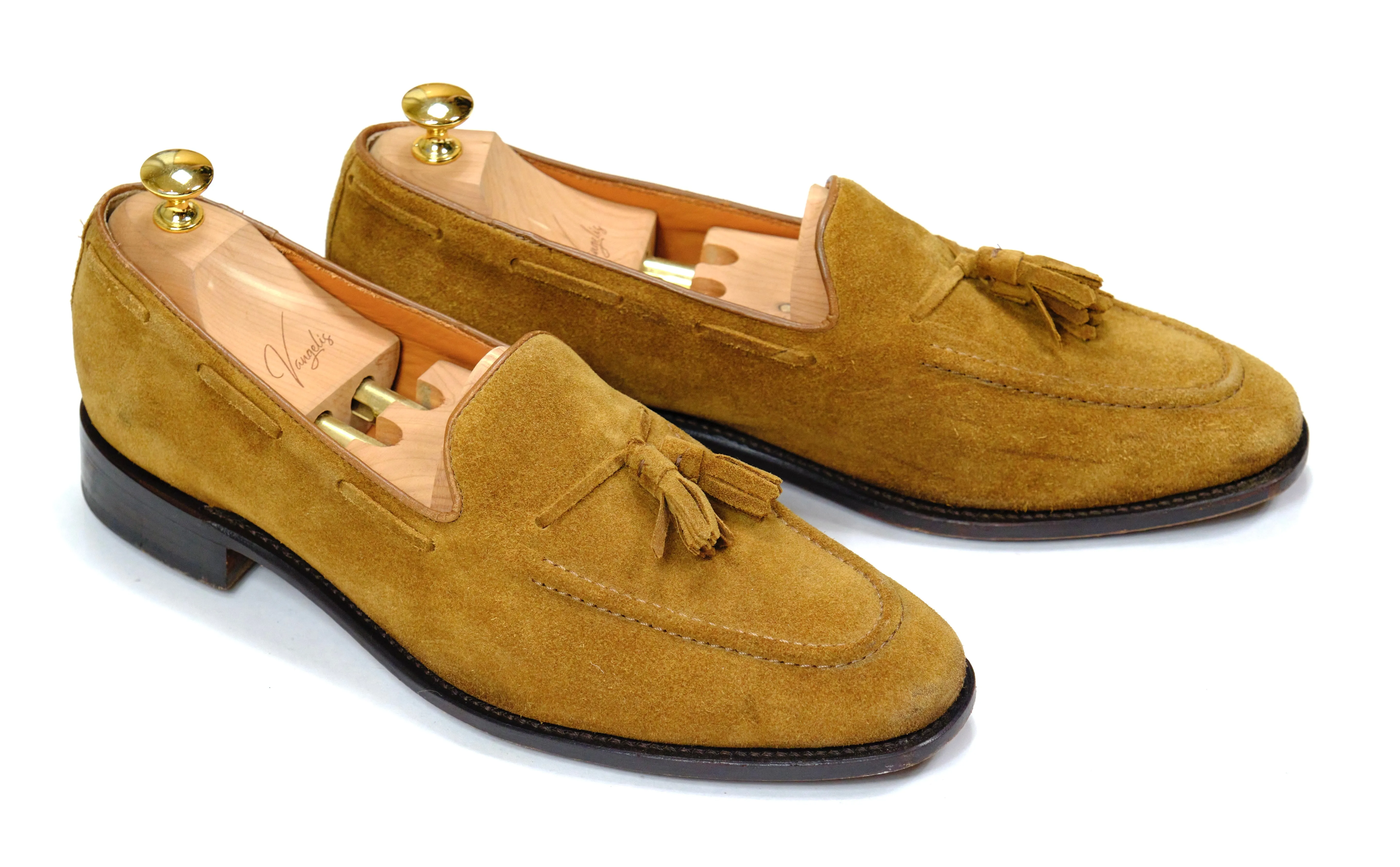 Myrqvist - Light Brown Suede Tassel Loafer UK 11 / EU 45