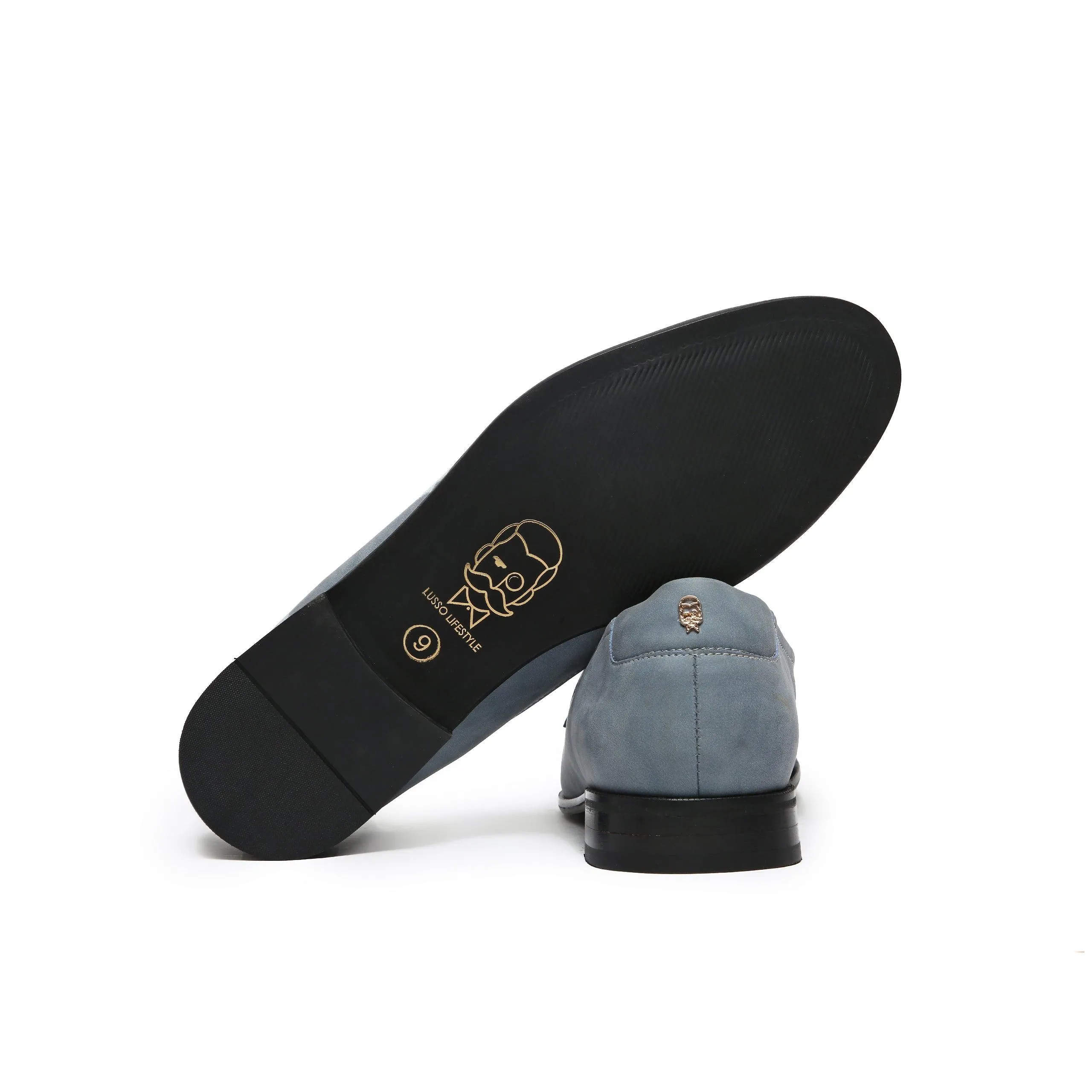 N-BUCK BLUE | TASSEL SLIP-ON