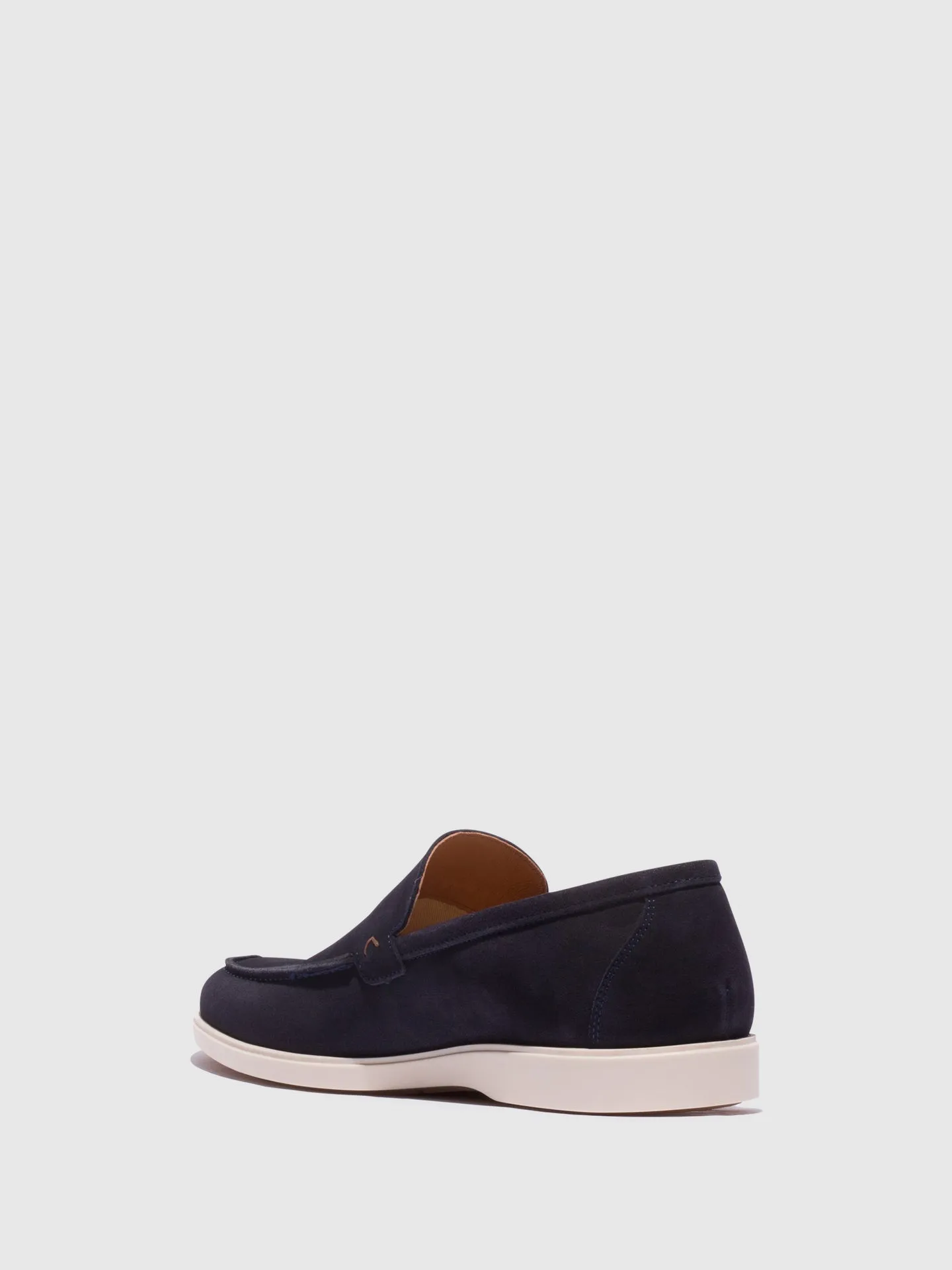 Navy Snaffle Loafers