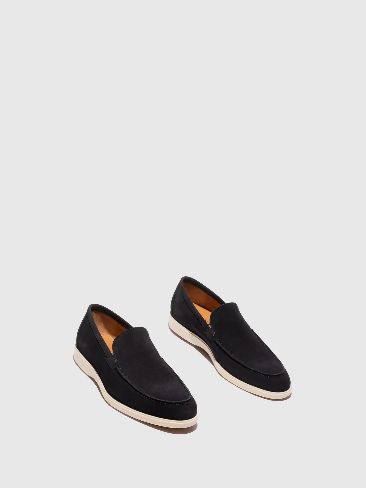 Navy Snaffle Loafers