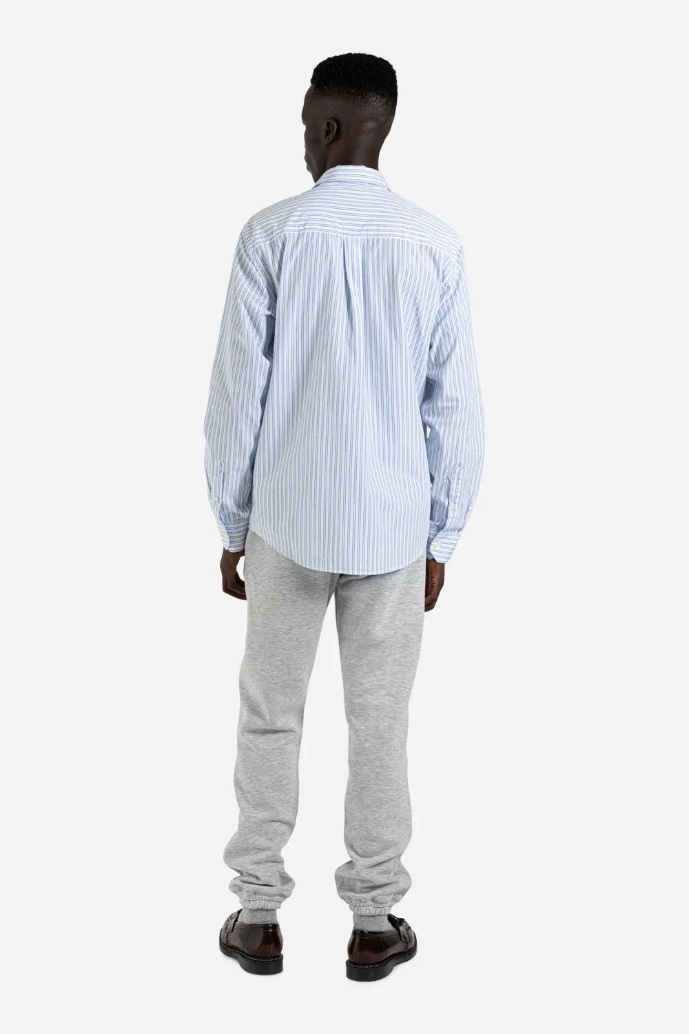 Niel Shirt - White / Blue Stripes