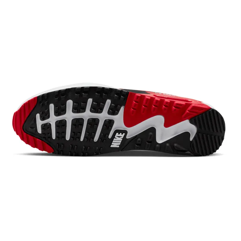 NIKE Air Max 90G Men's Spikeless Shoes (White/Red/Black)