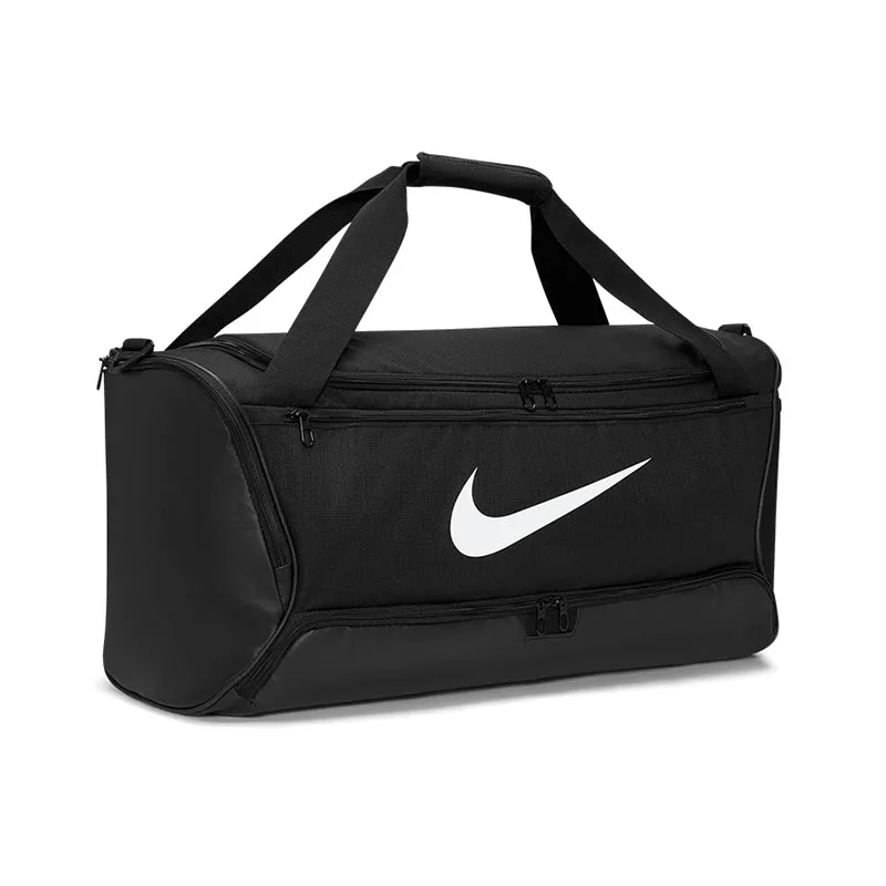 NIKE Brasilia 9.5 Training Duffle Bag (Black/Black/White)