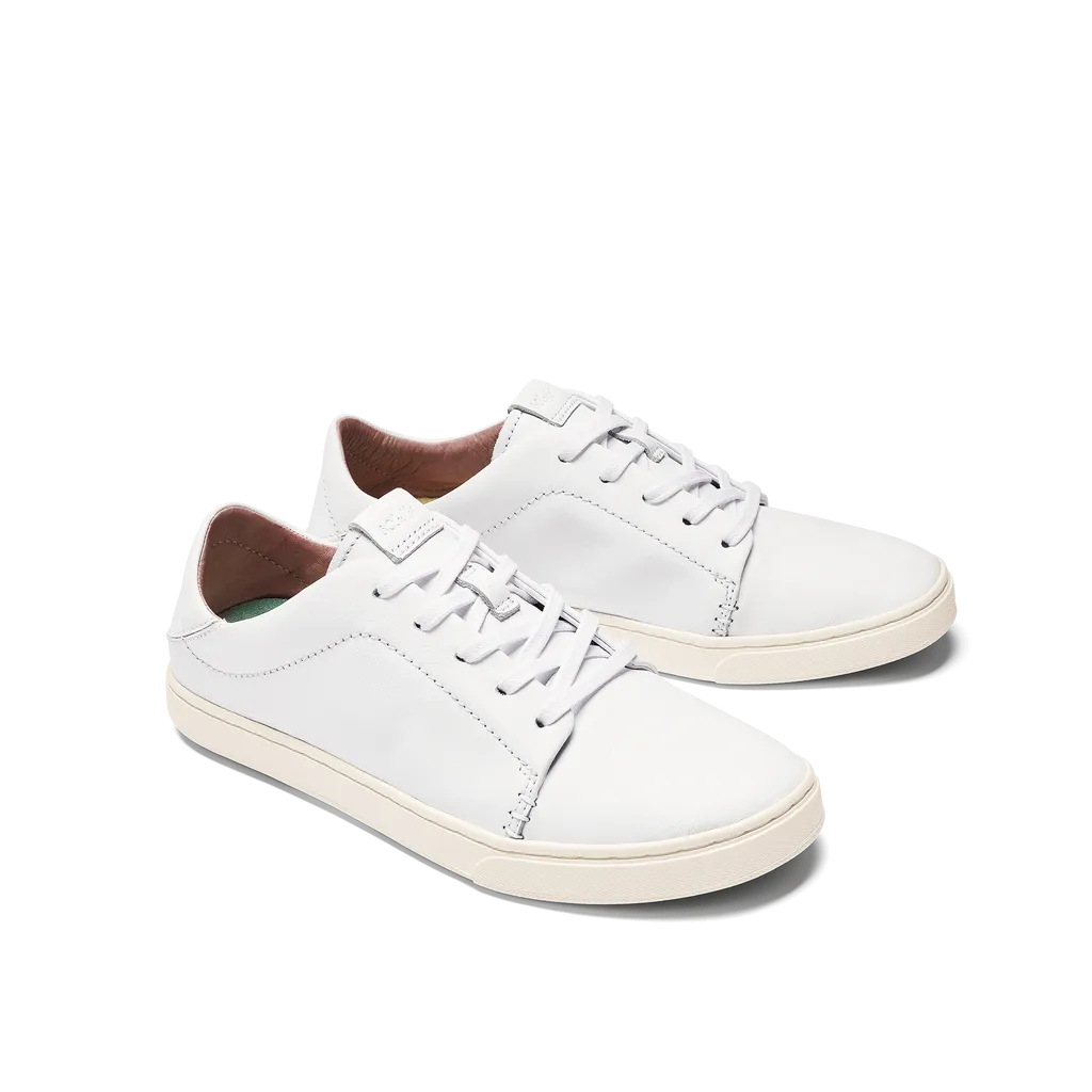 OluKai Womens Pehuea Lī ‘Ili Leather Sneaker