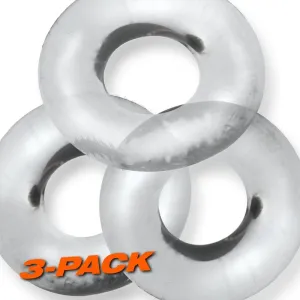 OxBalls Fat Willy 3 Pc Jumbo Cockrings Clear