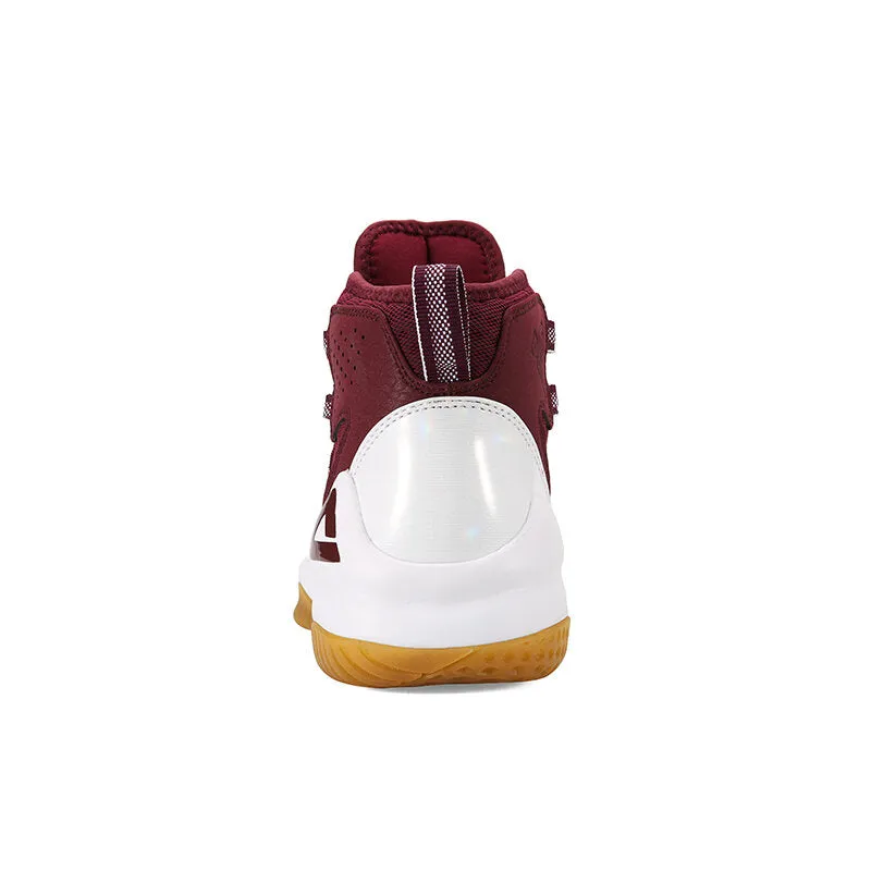 PEAK Men Court Basketball Shoes Cushioning Sneakers Burgundy  DA830551