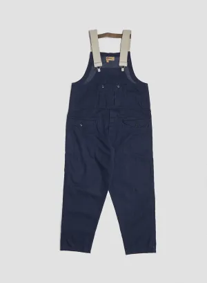 Railway Dungaree Heavy Cotton in Black Navy