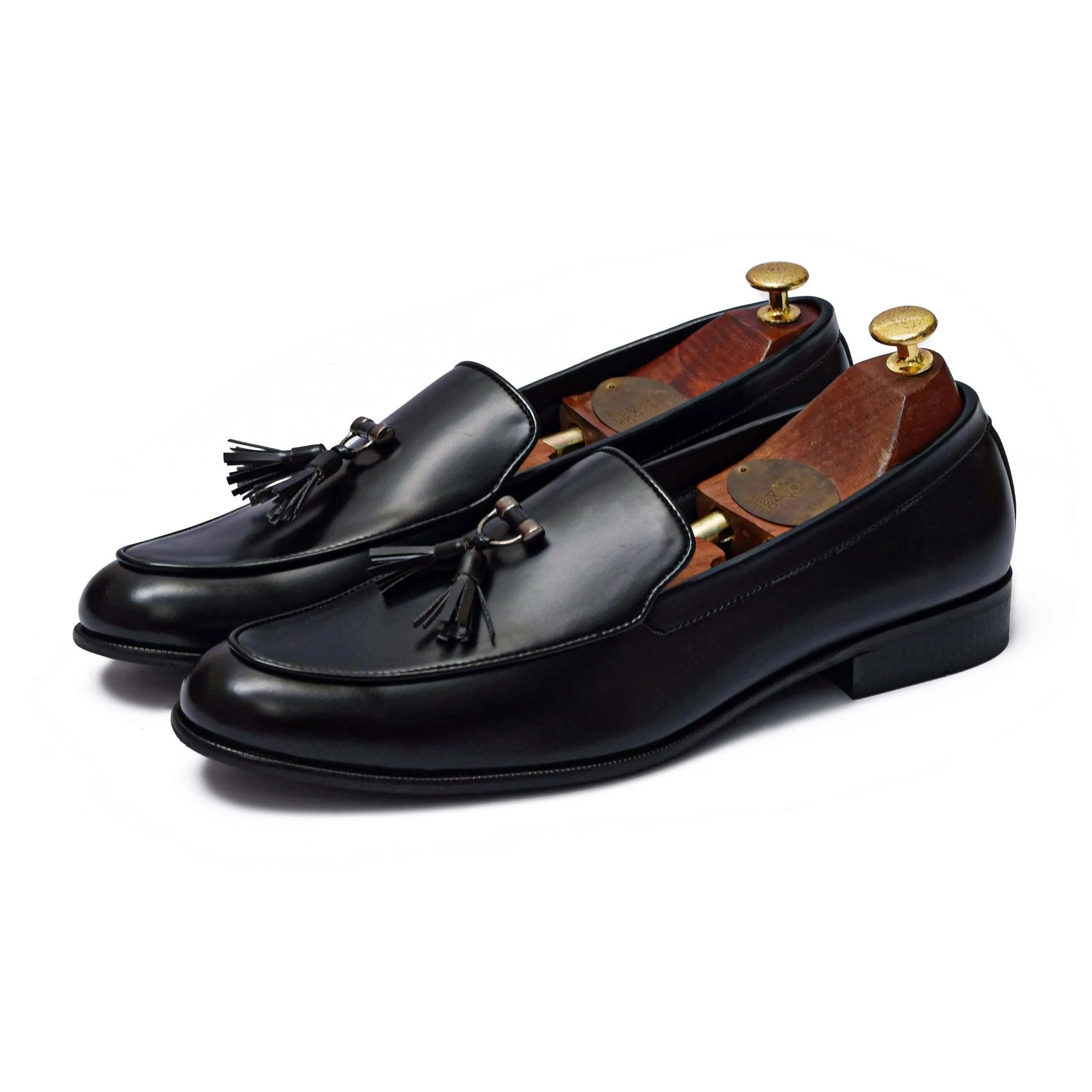 RHINO | BLACK METAL TASSEL SLIP-ON